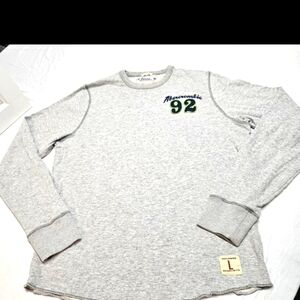 Vintage genuine Abercrombie 92 muscle shirt mens large long sleeve